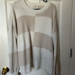 Jessica Simpson White Ribbed Sweater